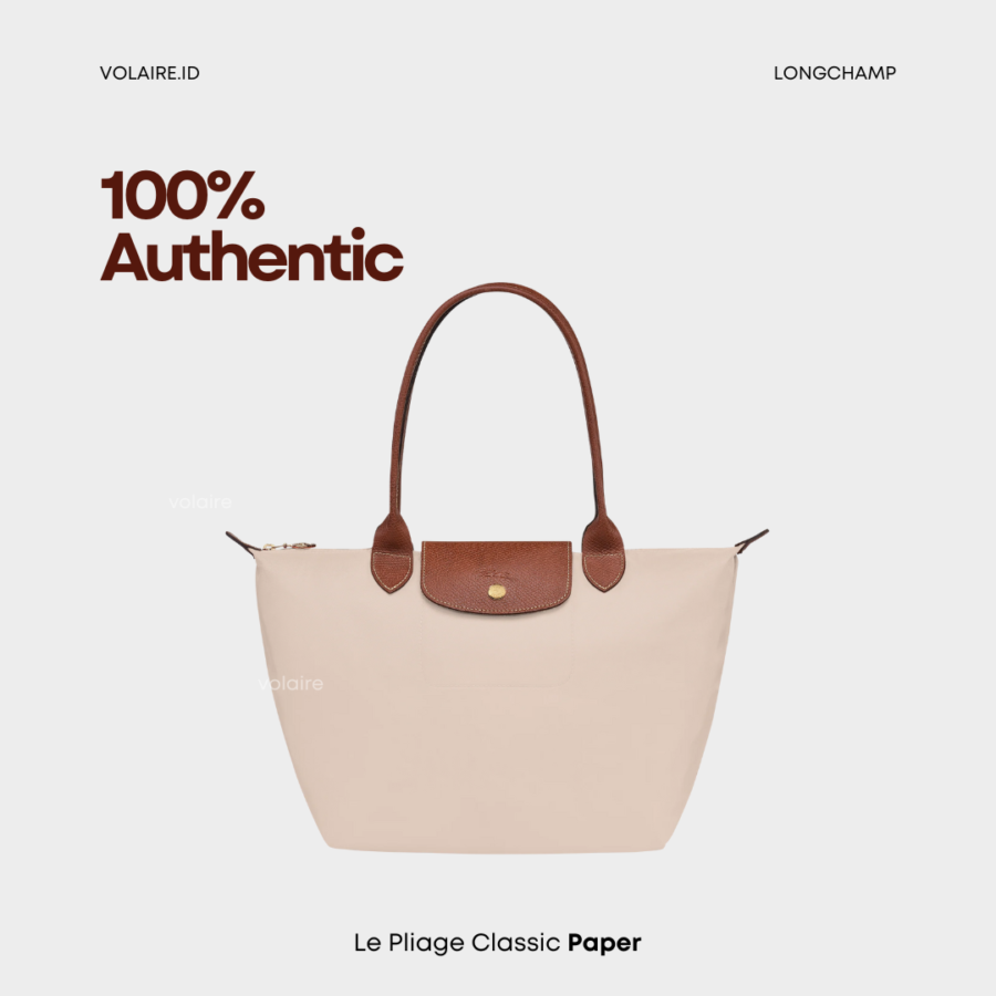 Longchamp Le Pliage Long Handle Classic Series Paper