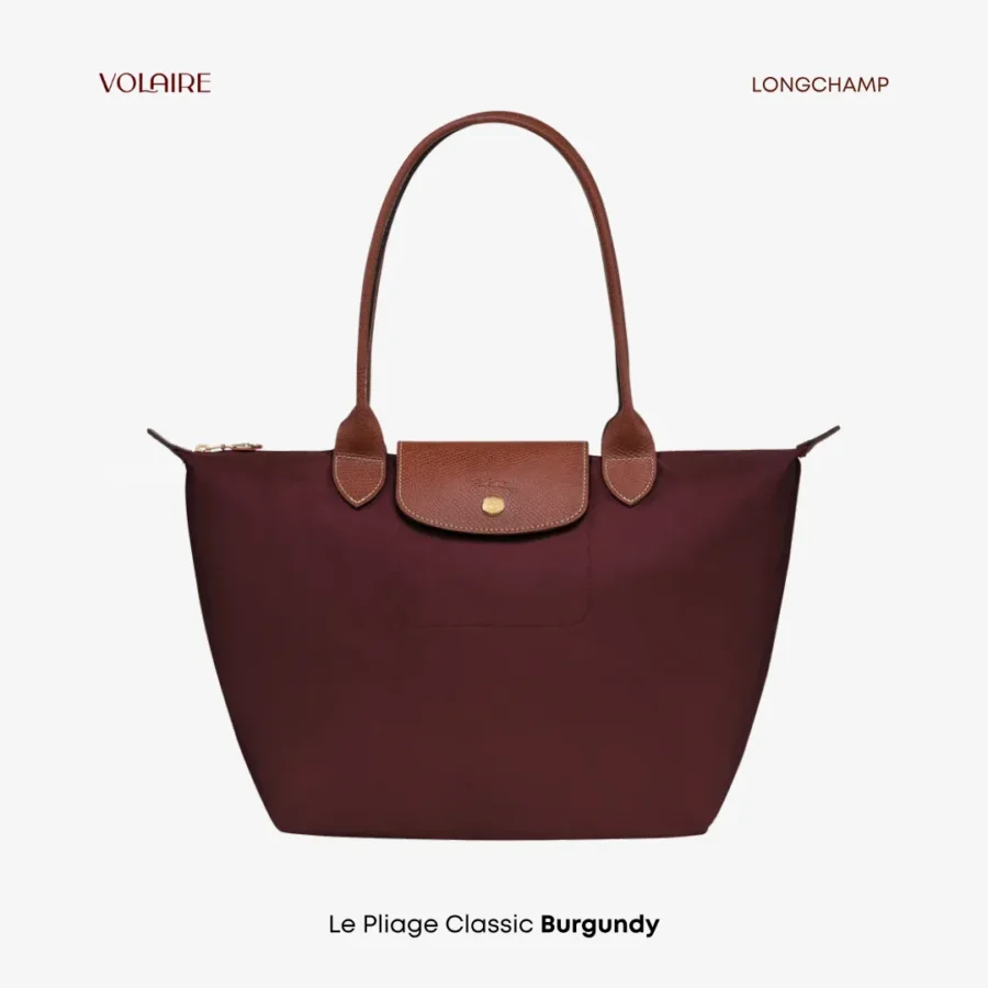 Le Pliage Long Handle Classic Wine/Burgundy