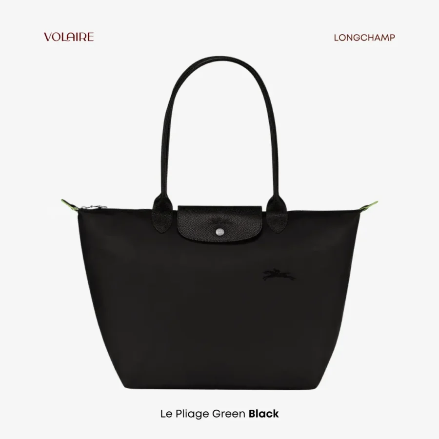Le Pliage Club Green Long Handle Black
