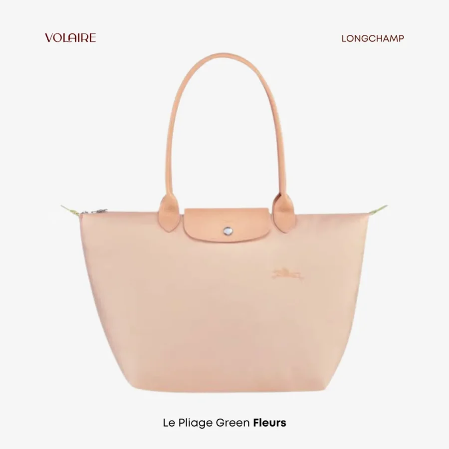 Le Pliage Club Green Long Handle Fleurs