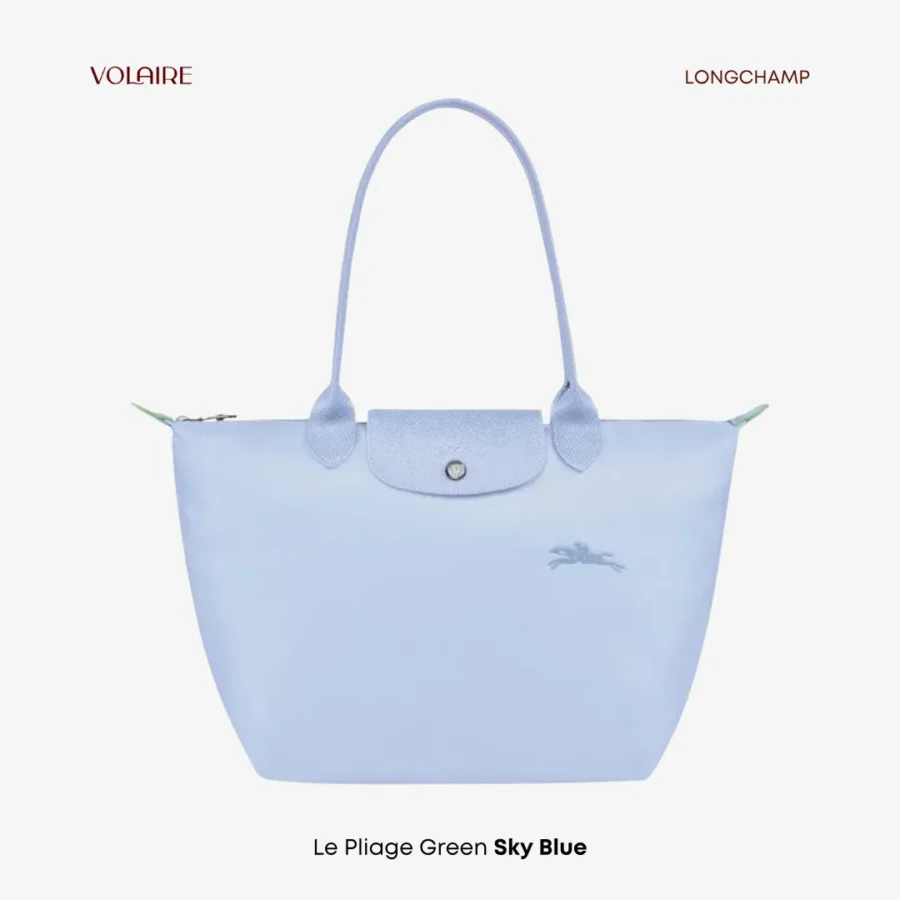 Le Pliage Club Green Long Handle Sky Blue