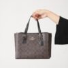 Coach City Zip Tote in Signature Canvas