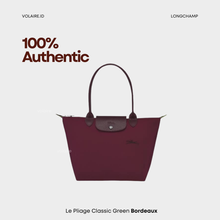 Le Pliage Club Green Long Handle Bordeaux