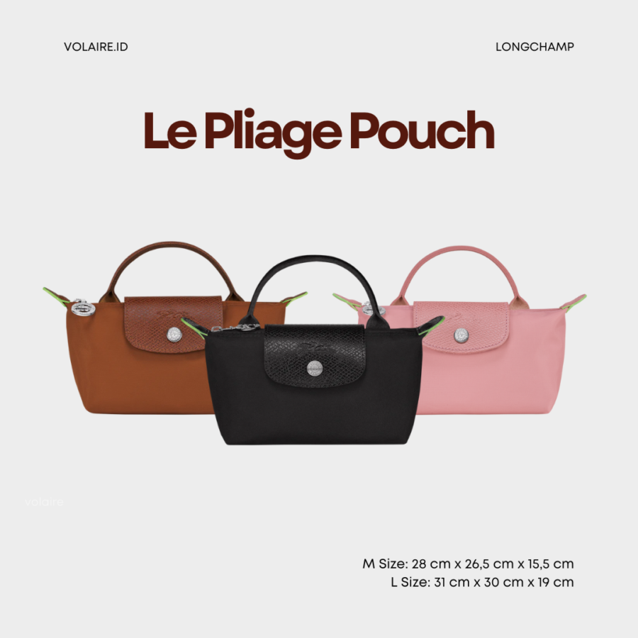 Le Pliage Original Pouch With Strap Sage - Image 2