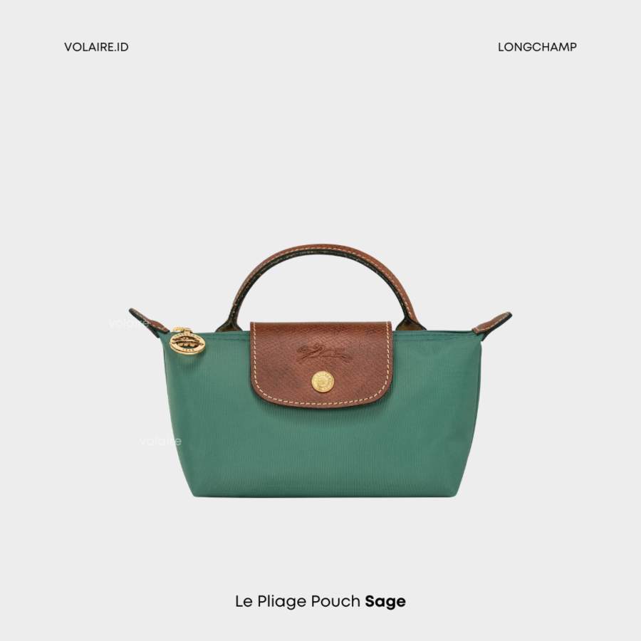 Le Pliage Original Pouch With Strap Sage