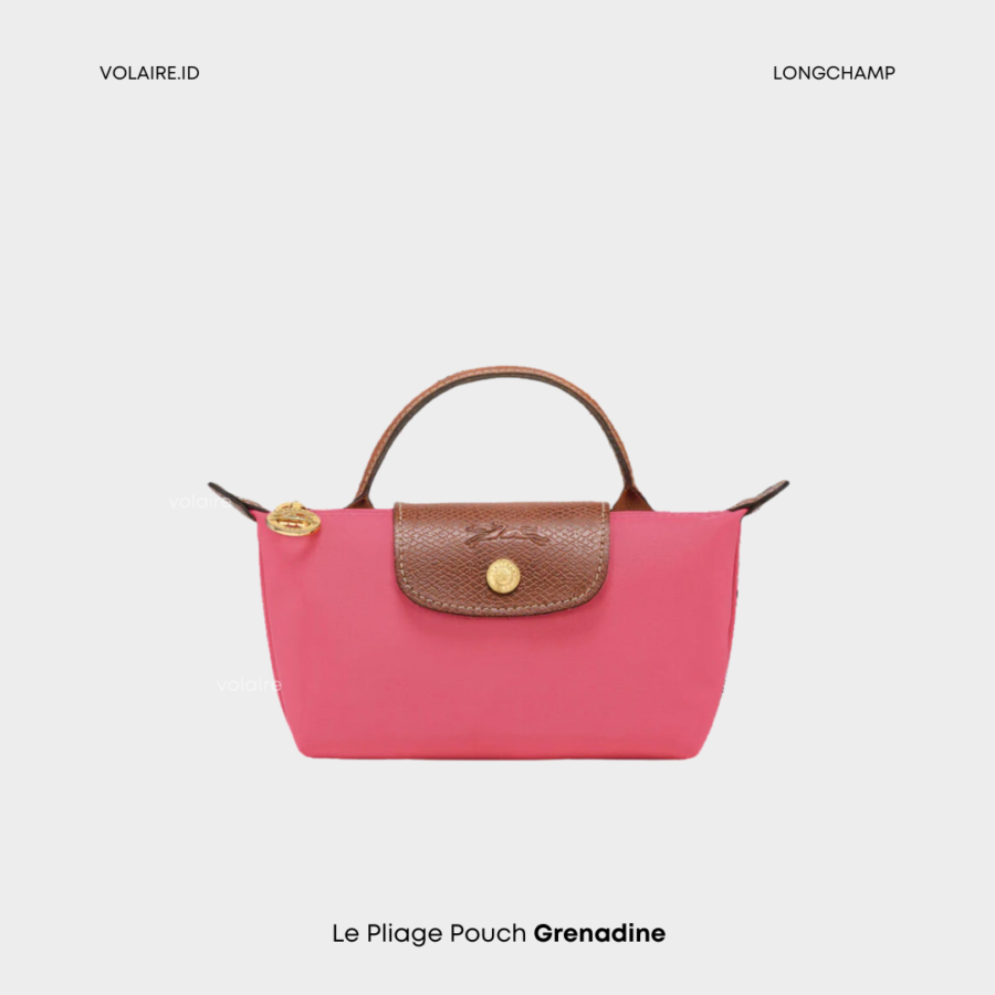 Le Pliage Original Pouch With Strap Grenadine