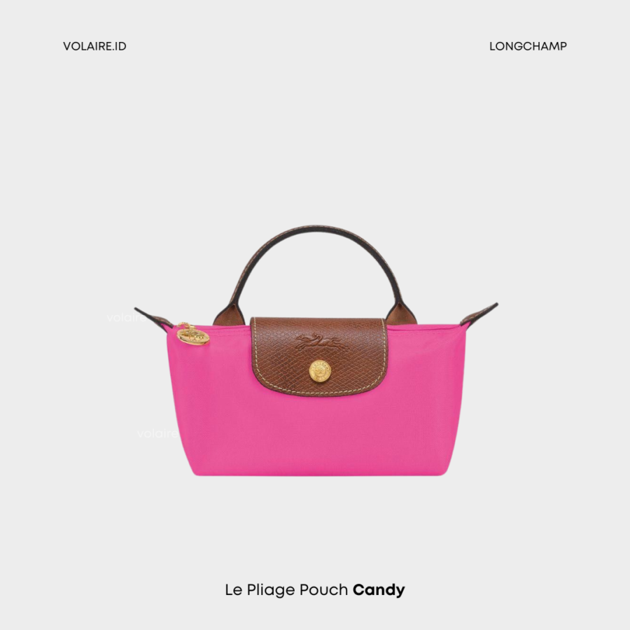 Le Pliage Original Pouch With Strap Candy