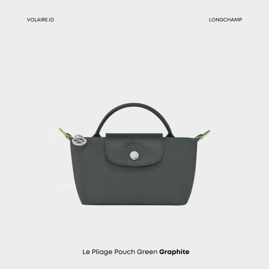 Le Pliage Original Pouch With Strap Green Graphite