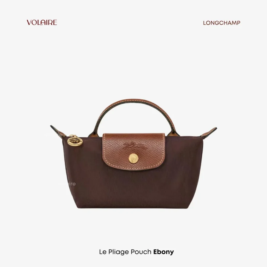 Le Pliage Original Pouch With Strap Ebony
