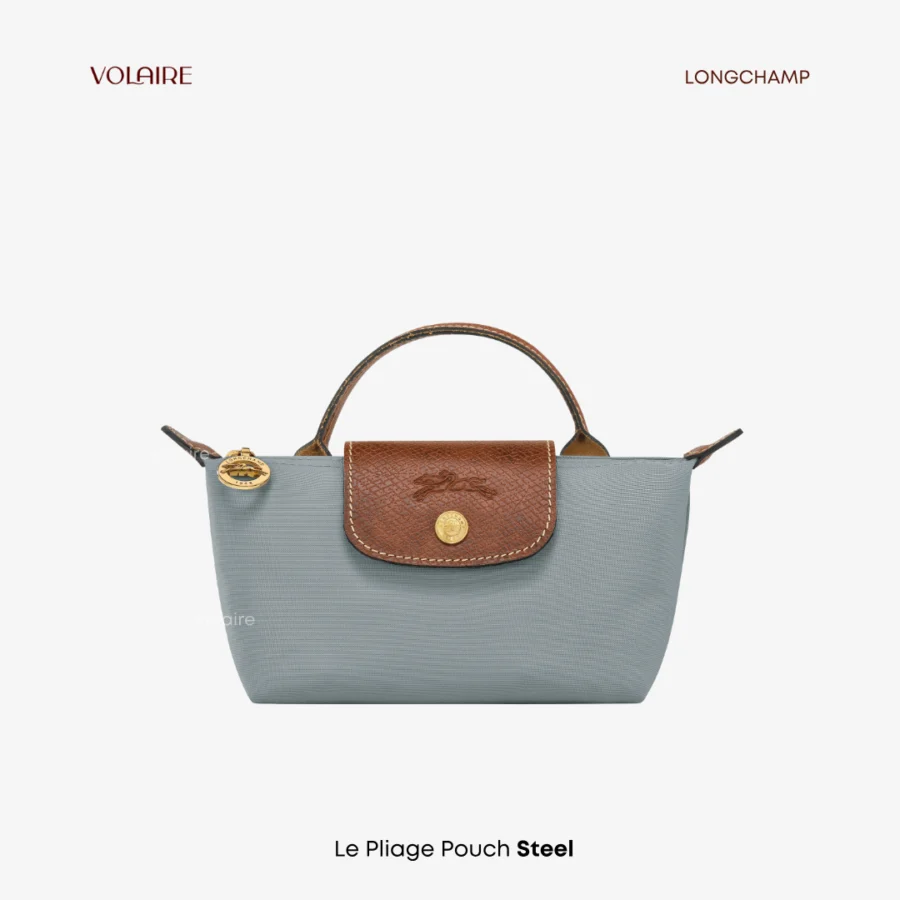 Le Pliage Original Pouch With Strap Steel