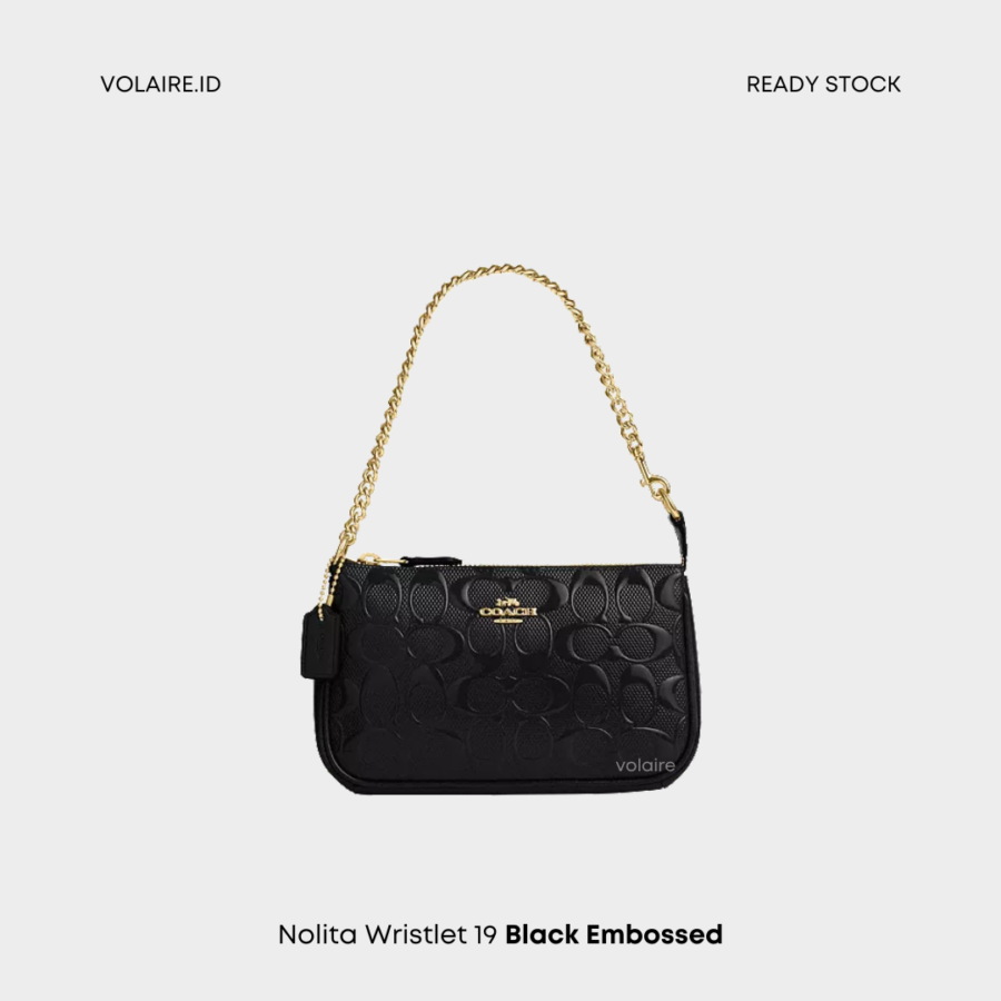 Nolita Wrislet 19 Black Embossed