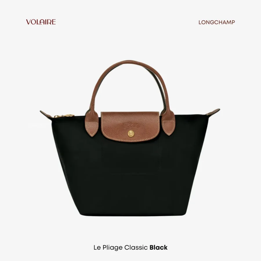 Le Pliage Classic Short Handle Black